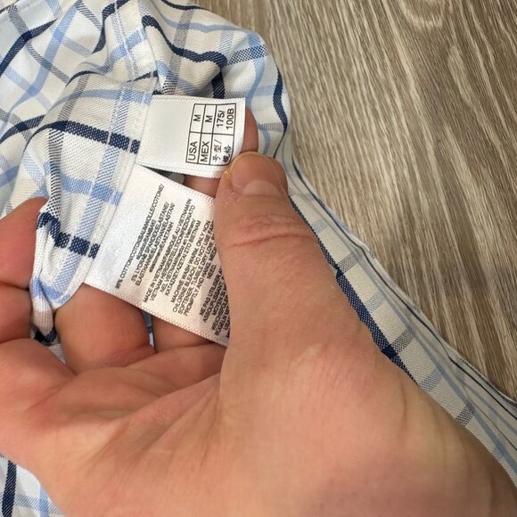 Brooks Brothers Plaid Slim Non-Iron Stretch Cotton Original Oxford Polo sz M - Picture 4 of 11